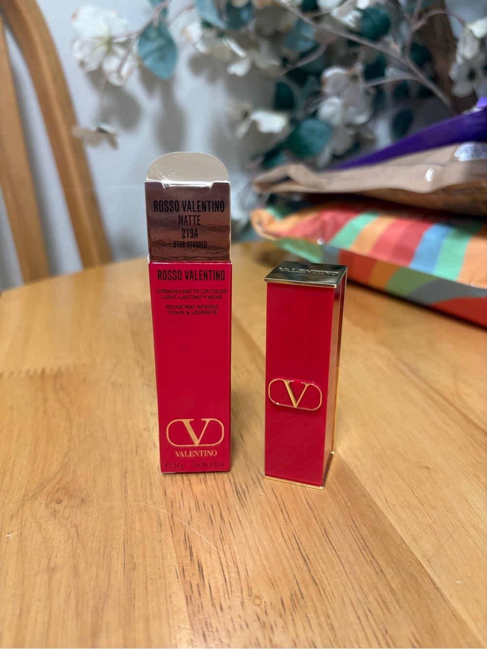 Valentino Rosso Valentino Matte Lip Stick 219A STAR STUDDED 0.12oz, BNIB,New